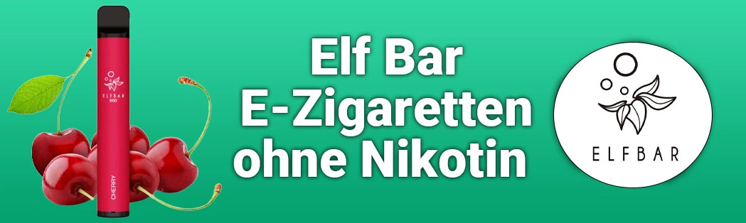 Elf Bar Einweg E-Zigarette ohne Nikotin Nikotinfrei 0mg 600 Züge