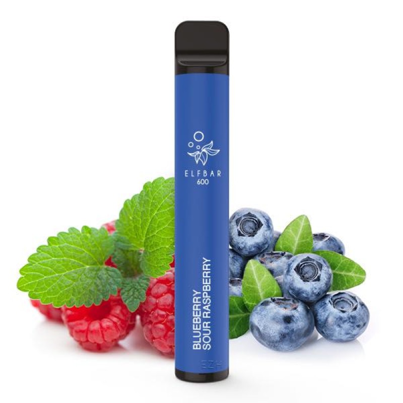 Elf Bar 600 - Blueberry Sour Raspberry 20mg NicSalt E-Zigarette 600 Züge