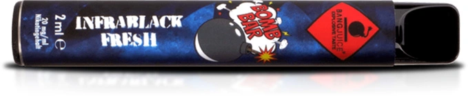 Bangjuice Liquids in der Bomb Bar - Einweg E-Zigarette