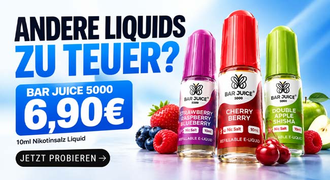 Nikotinsalz Liquids von Barjuice