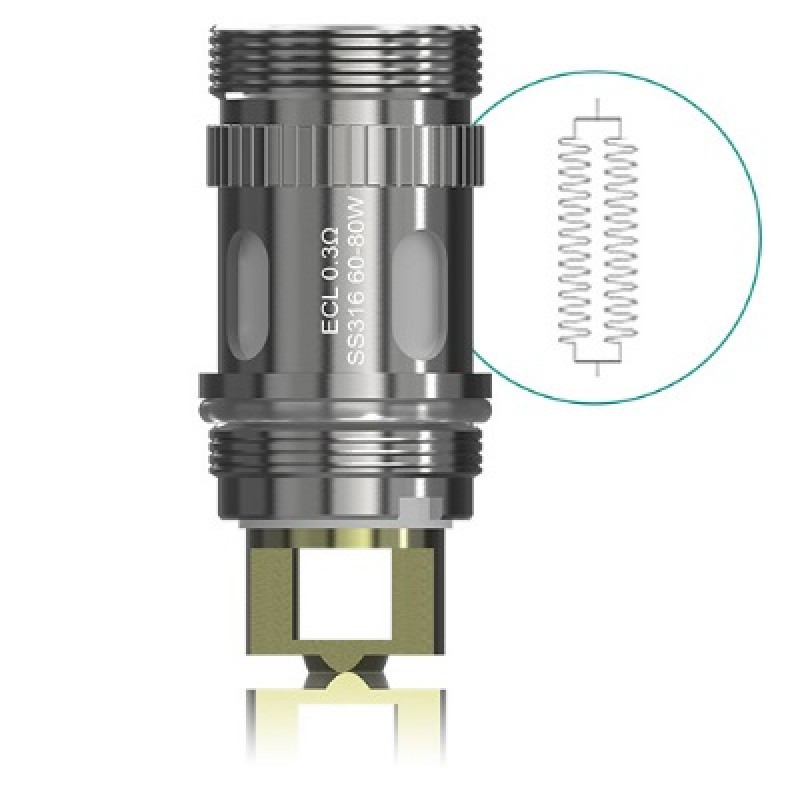 Preview: Eleaf - ECL Ersatzcoils - 0.3 Ohm 5er Pack