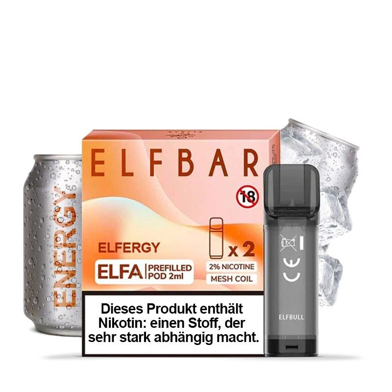 Elfergy Elf Bar Elfa Pods - mit 2ml und 20mg Elf Bar Liquid