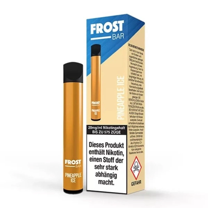 Frost Bar Vape Pineapple Ice Einweg E-Zigarette 20mg Nikotin 600 Züge