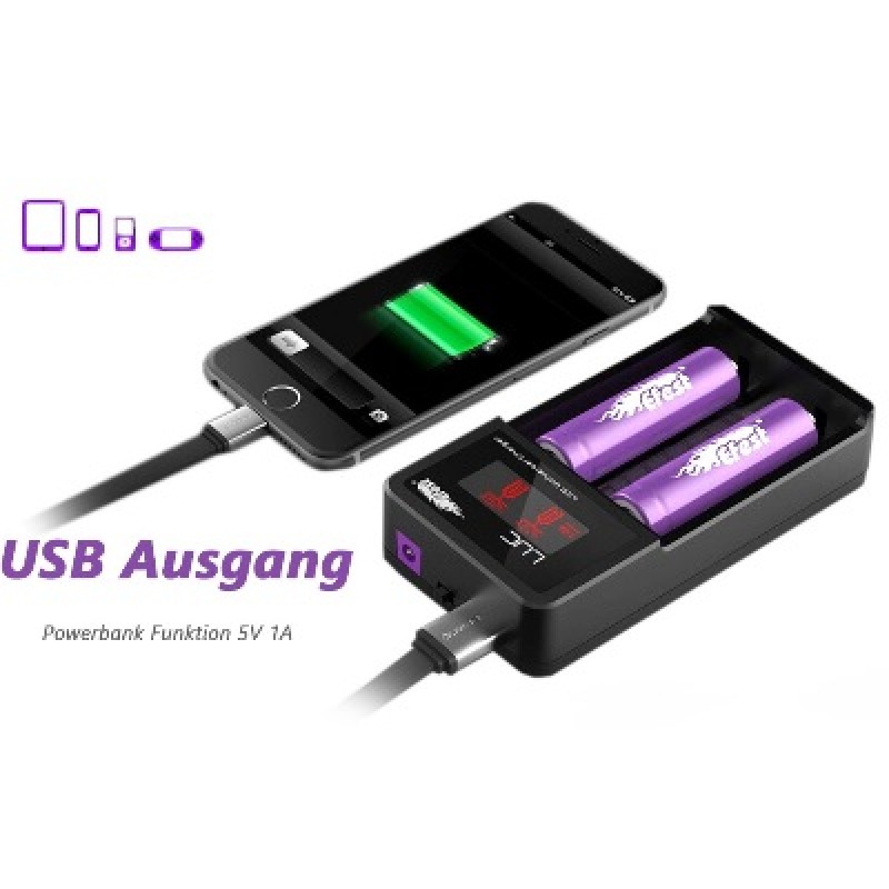 Preview: Efest - LUC V2 Ladegerät - für 3.6V - 3.7V Li-Ion Akkus