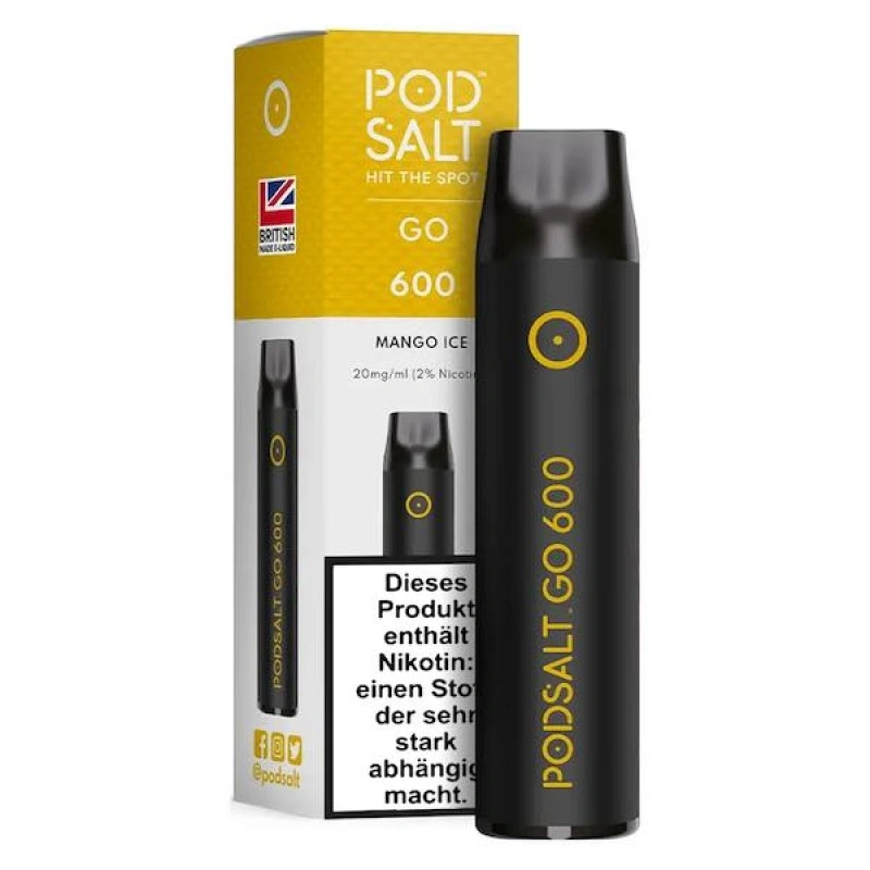 Pod Salt GO 600 Mango Ice 20mg NicSalt
