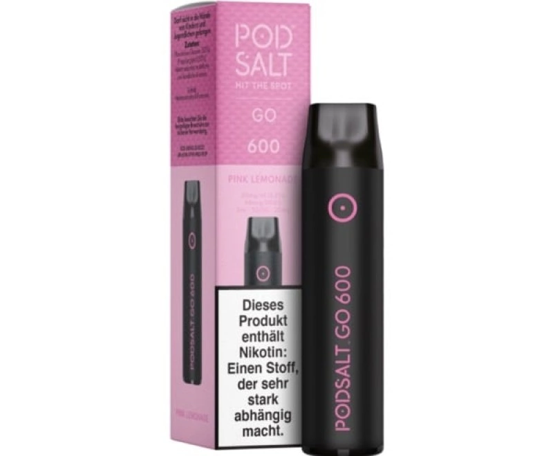 Pod Salt GO 600 Pink Lemonade 20mg NicSalt E-Zigarette 600 Züge