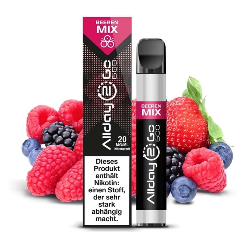 Preview: Beerenmix Allday 2 Go Einweg Shisha by Ultrapod 600 Züge