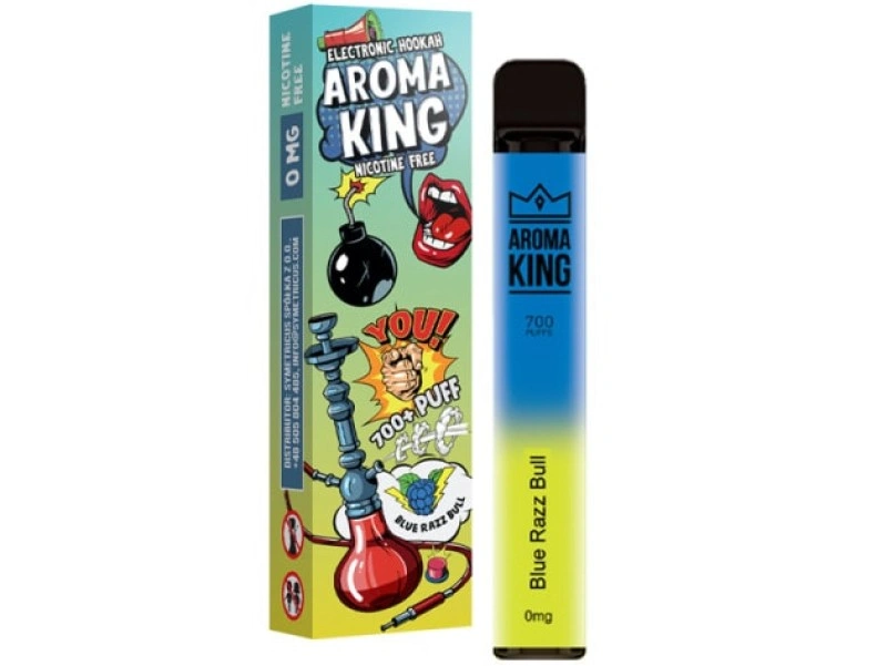 Aroma King 700 Vape Bar E-Shisha Blue Razz Bull 0mg ohne Nikotin