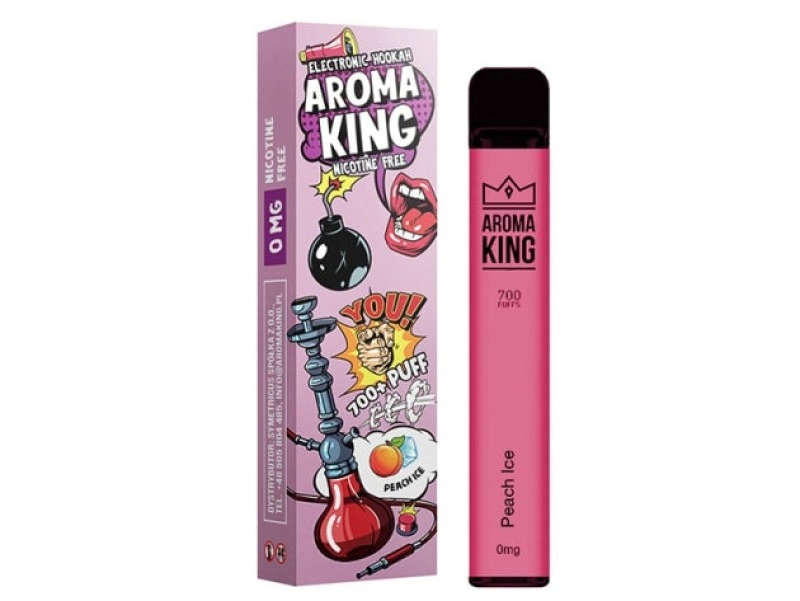 Aroma King 700 Vape Bar E-Shisha Peach Ice 0mg ohne Nikotin