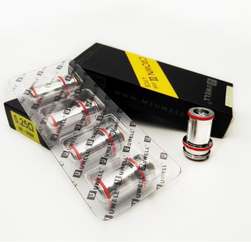 Preview: Uwell Crown 3 - 4x Ersatzcoil - 0.25 / 0,4 / 0.5 Ohm