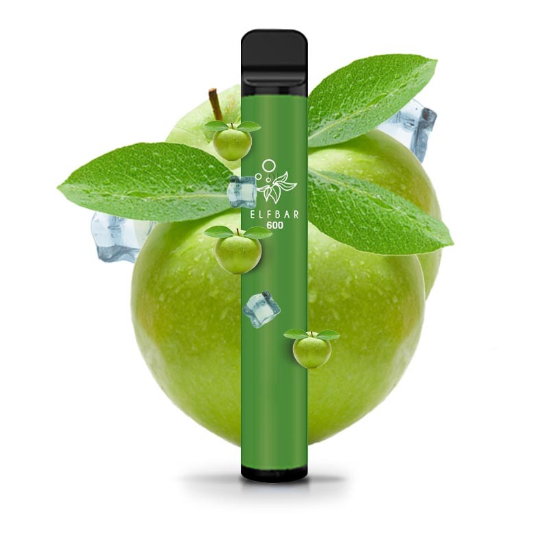 Elf Bar 600 - Green Apple Einweg Vape