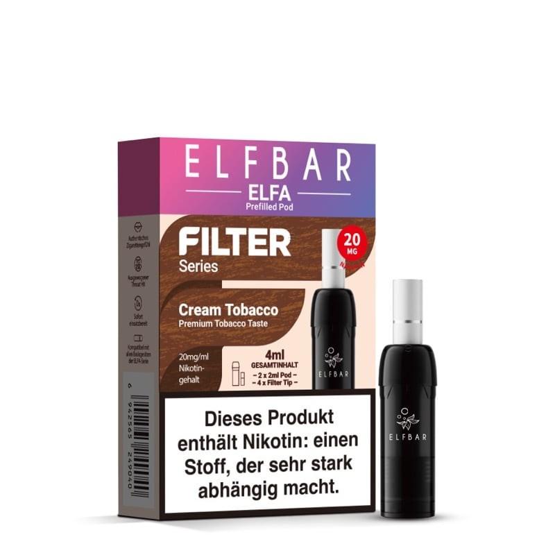 Preview: Elfa Filter Pods Cream Tobacco
