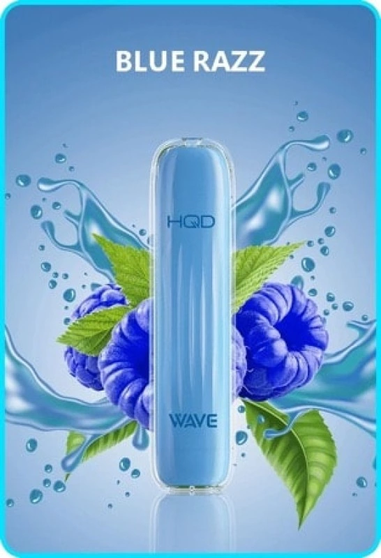 HQD Vape Wave Blue Razz 600 Einweg E-Zigarette 600 Züge 18mg