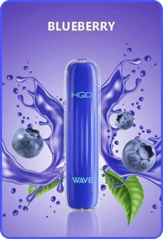 HQD Vape Wave Blueberry 600 Einweg E-Zigarette 600 Züge 18mg
