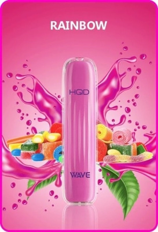 HQD Vape Wave 600 Rainbow Einweg E-Zigarette 600 Züge 18mg