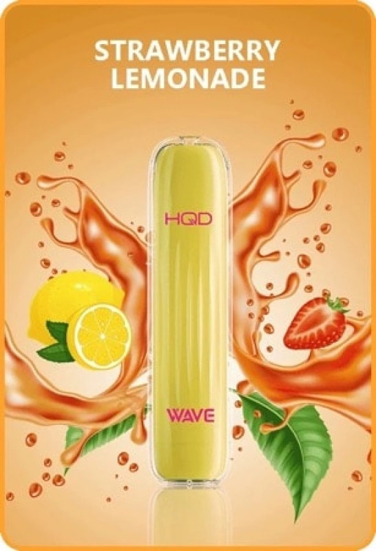 HQD Vape Wave Strawberry Lemonade 600 Einweg E-Zigarette 600 Züge 18mg