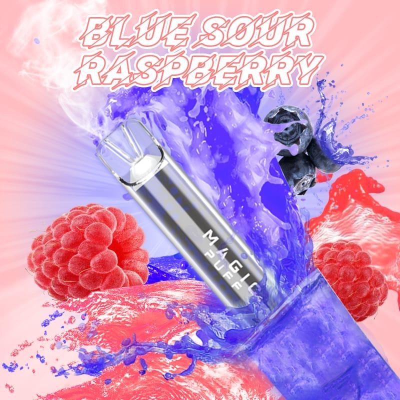 LED Vape Magic Puff blue-sour-raspberry