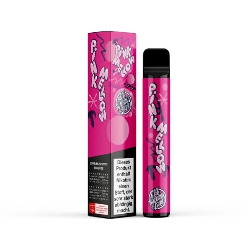 Pink Mellow 187 Vape Einweg E-Zigarette 20mg 600 Züge