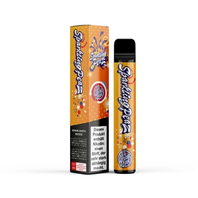 Sparkling Peach 187 Vape Einweg E-Zigarette 20mg 600 Züge