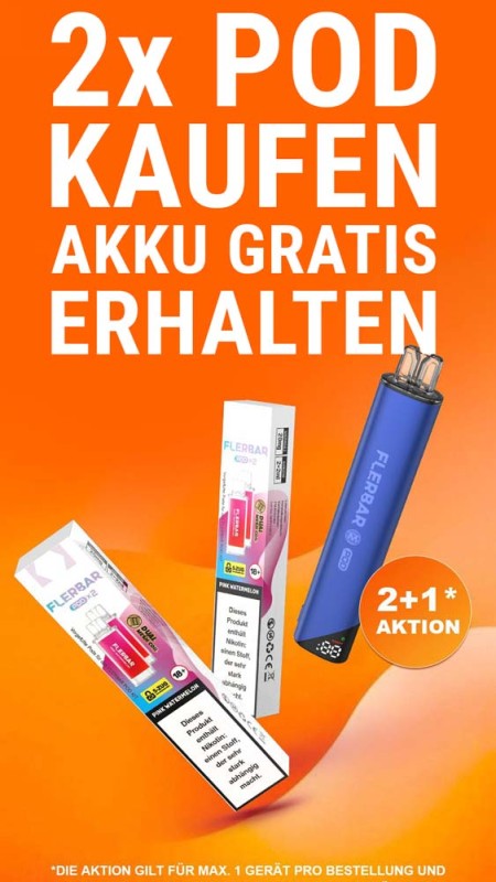 Flerbar Pod - gratis Akku Bundle 2026