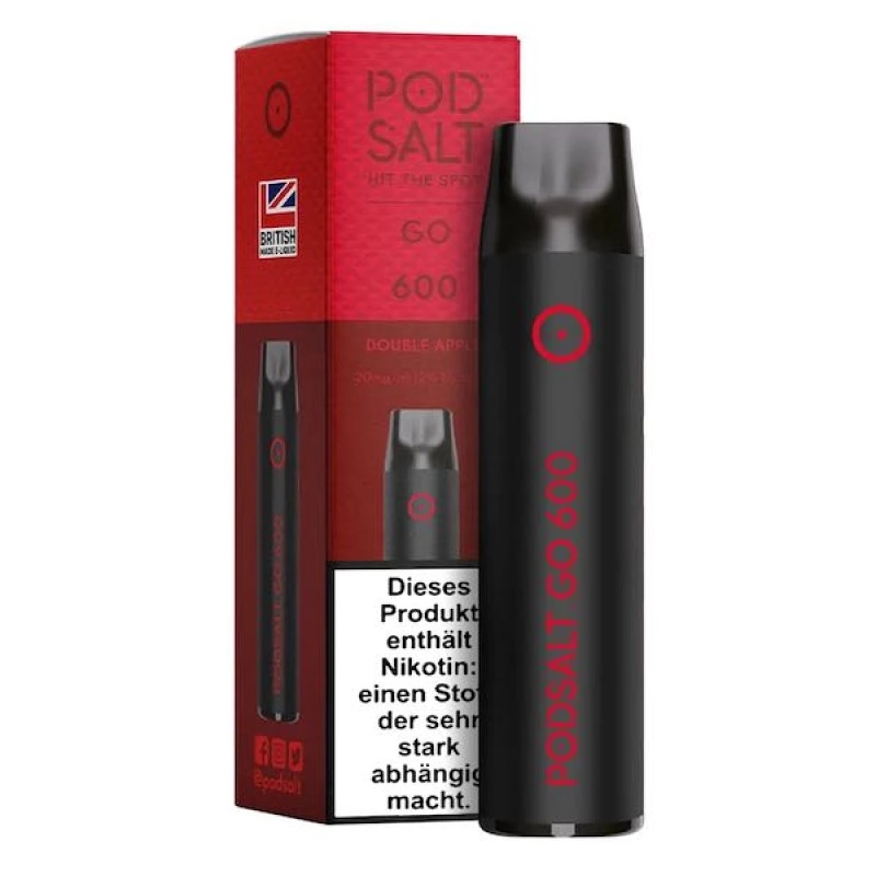 Pod Salt GO 600 Double Apple 20mg NicSalt