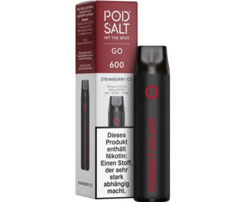 Pod Salt GO 600 Strawberry Ice