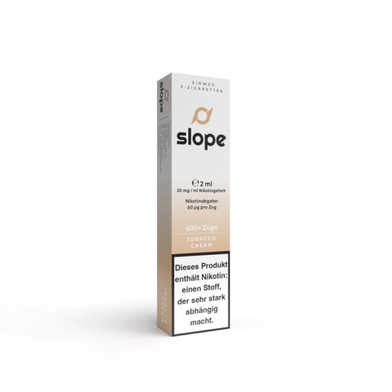 Slope Tobacco Cream Einweg E-Zigarette 20mg 600+ Züge