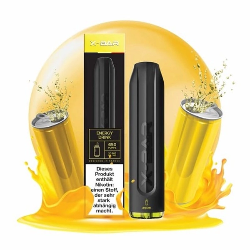 X-BAR Einweg E-Shisha Energy Drink mit Nikotin