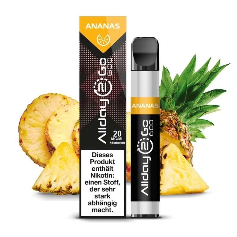 Ananas Allday 2 Go Einweg Shisha by Ultrapod 600 Züge