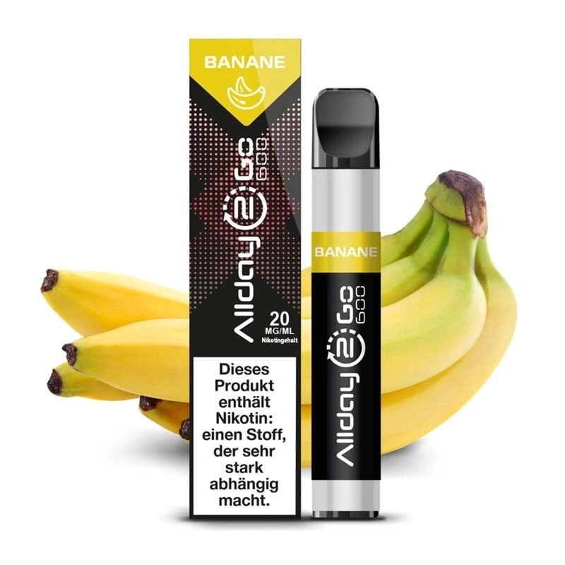Nikotinfrei Banane Allday 2 Go Einweg Shisha by Ultrapod 600 Züge