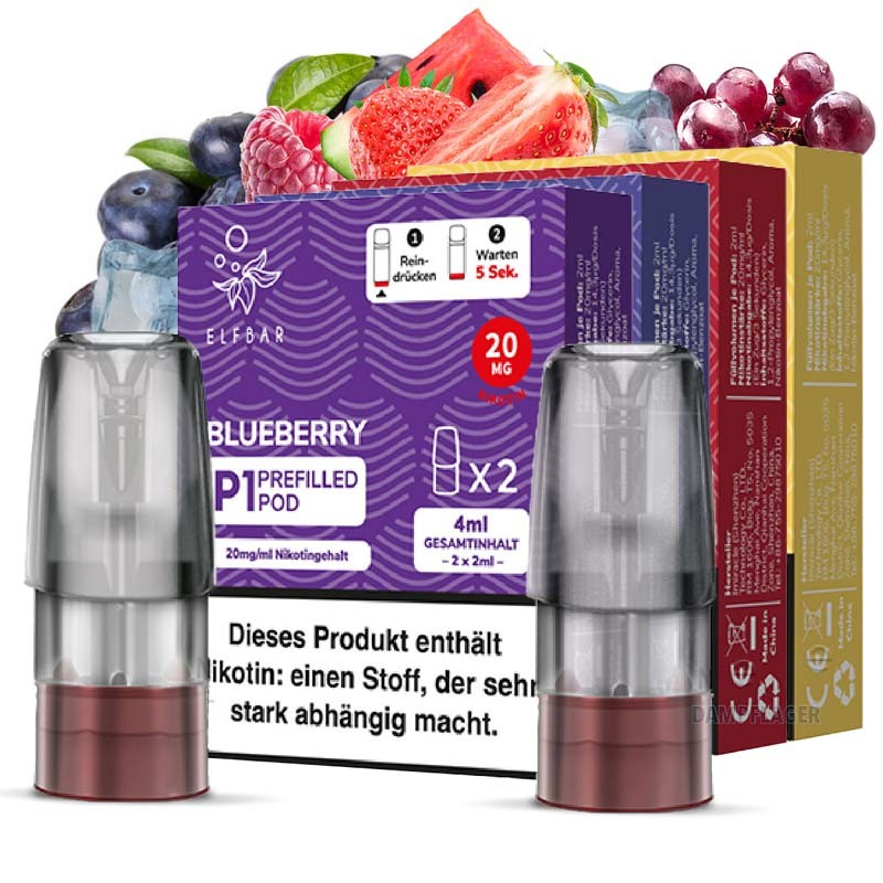 Alle Sorten der Mate 500 Pods von Elf Bar