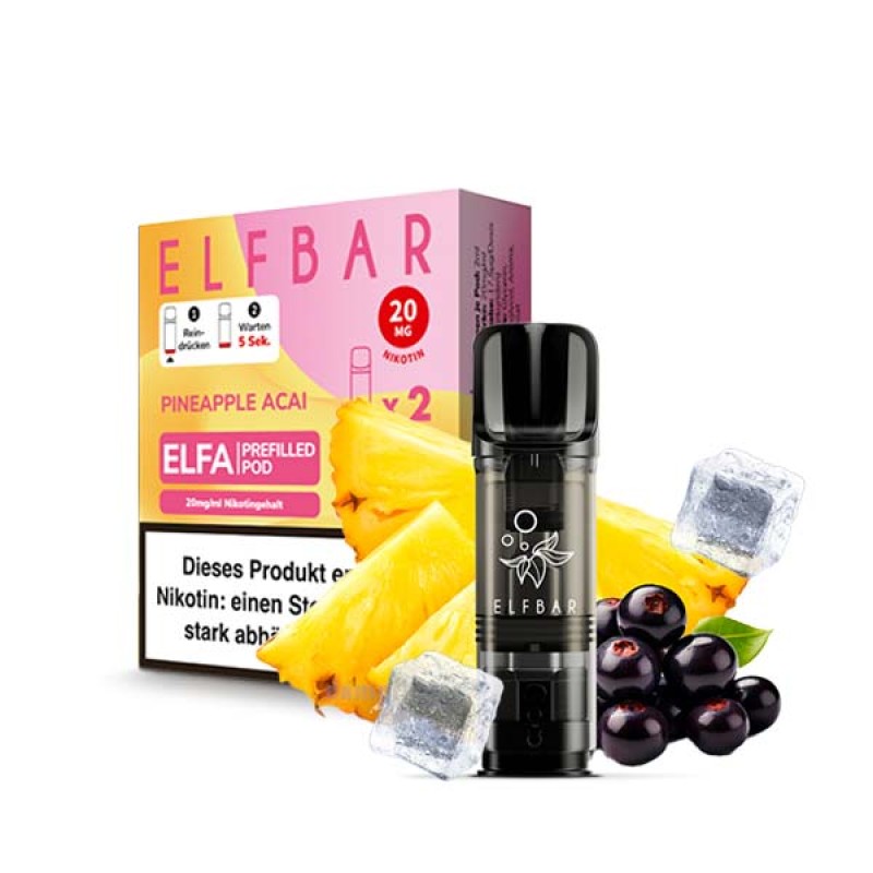 Elfa Pods Pineapple Acai 20mg - neue Sorte 2025 - 2er Packung