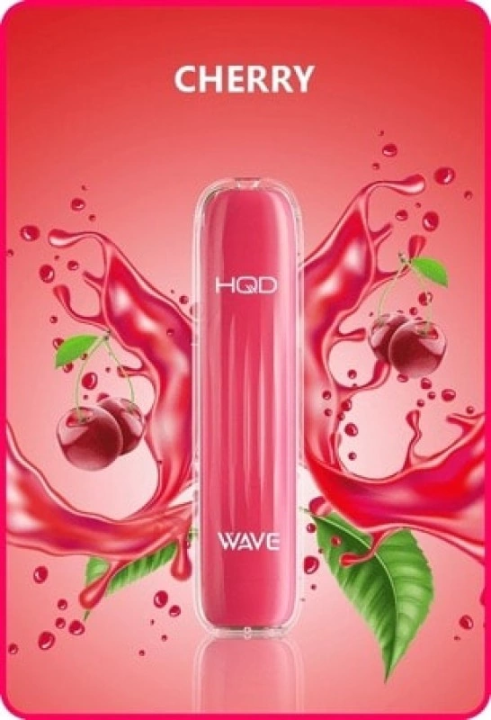 HQD Vape Wave Cherry 600 Einweg E-Zigarette 600 Züge 18mg