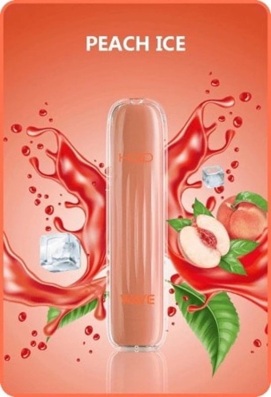 HQD Vape Wave 600 Peach Ice Einweg E-Zigarette 600 Züge 18mg