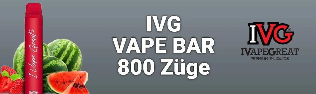 IVG Vape Bar Plus Einweg E-Shisha E-Zigarette 800 Züge
